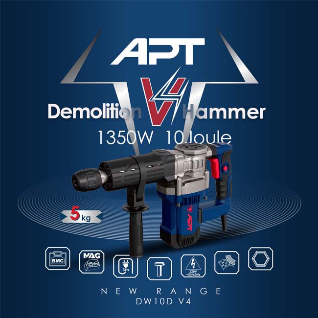 APT DW10D-V4 HEX  هيلتي تكسير 1350 وات 3.5ك