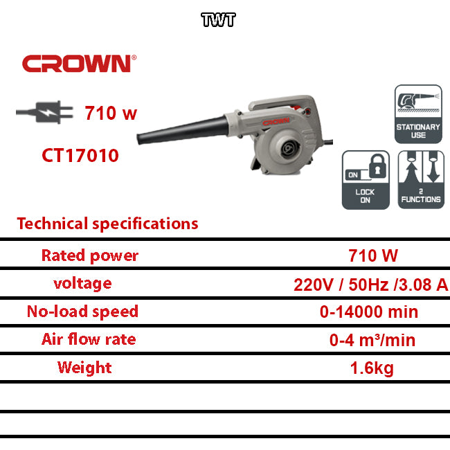 بلاور كهرباء كراون 710 وات موديل CROWN – CT17010
